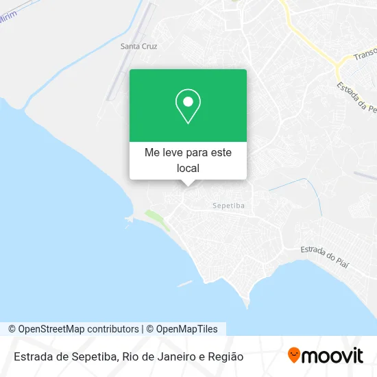 Estrada de Sepetiba mapa