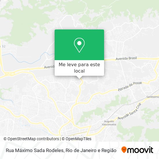 Rua Máximo Sada Rodeles mapa