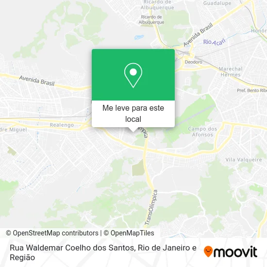 Rua Waldemar Coelho dos Santos mapa