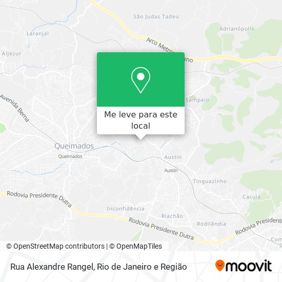 Rua Alexandre Rangel mapa