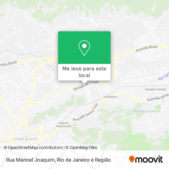 Rua Manoel Joaquim mapa