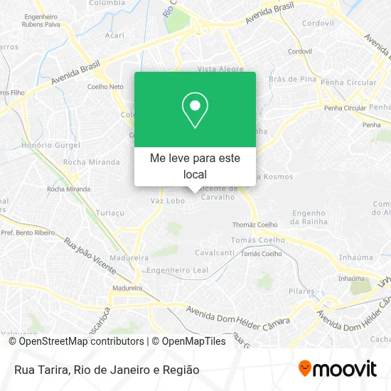 Rua Tarira mapa