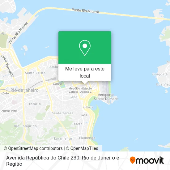 Avenida República do Chile 230 mapa