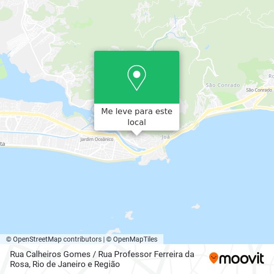 Rua Calheiros Gomes / Rua Professor Ferreira da Rosa mapa