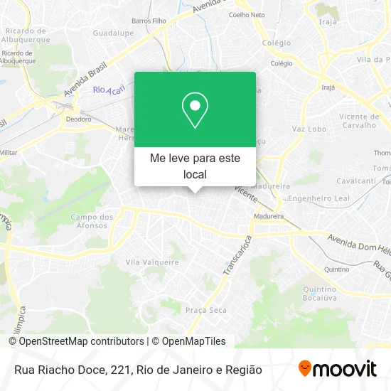 Rua Riacho Doce, 221 mapa