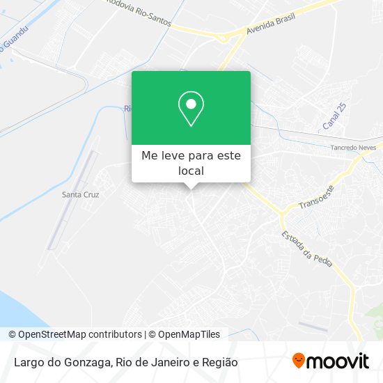 Largo do Gonzaga mapa