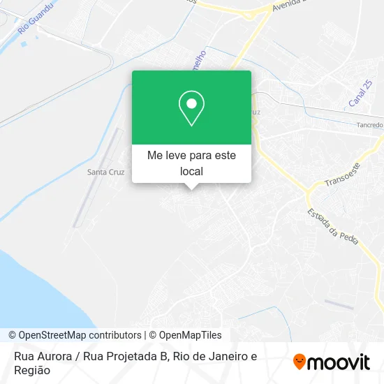 Rua Aurora / Rua Projetada B mapa