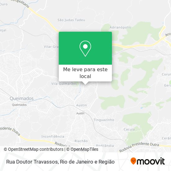 Rua Doutor Travassos mapa