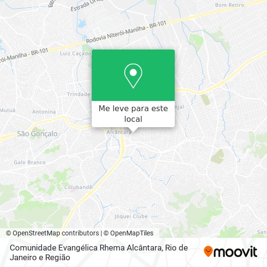 Comunidade Evangélica Rhema Alcântara mapa