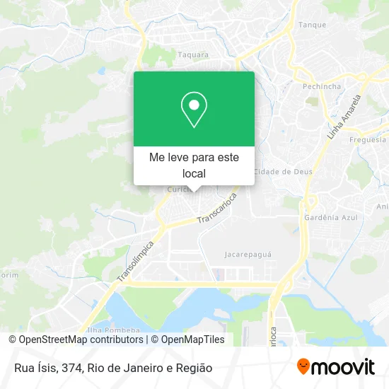 Rua Ísis, 374 mapa