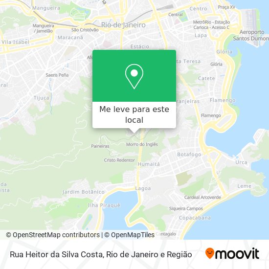 Rua Heitor da Silva Costa mapa