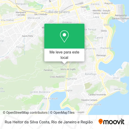 Rua Heitor da Silva Costa mapa