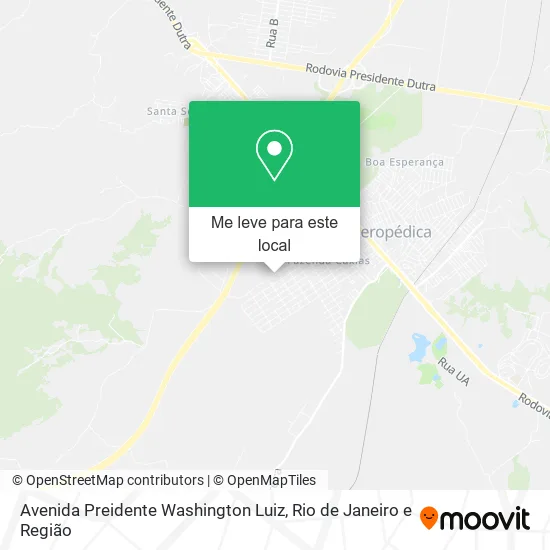 Avenida Preidente Washington Luiz mapa