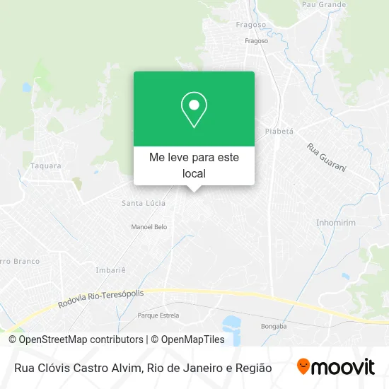 Rua Clóvis Castro Alvim mapa
