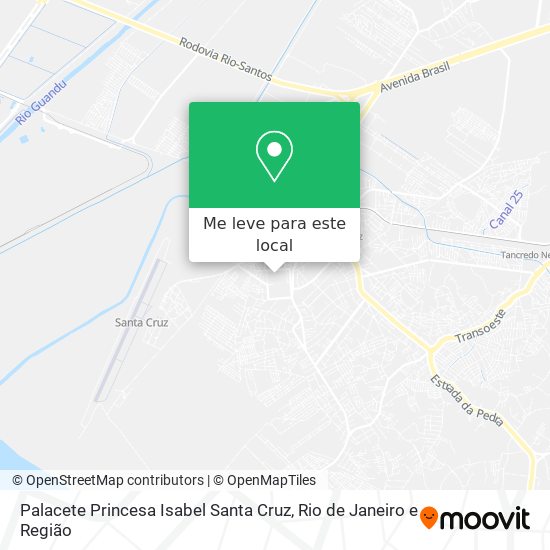 Palacete Princesa Isabel Santa Cruz mapa