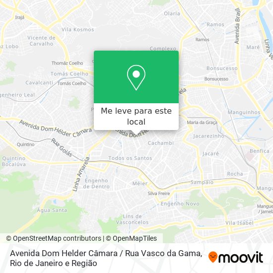 Avenida Dom Helder Câmara / Rua Vasco da Gama mapa