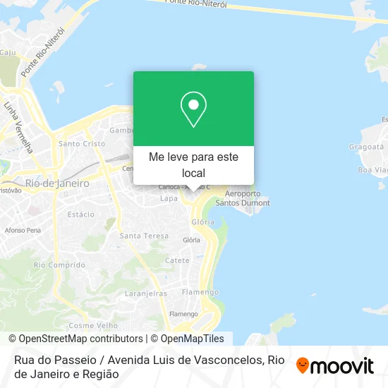Rua do Passeio / Avenida Luis de Vasconcelos mapa
