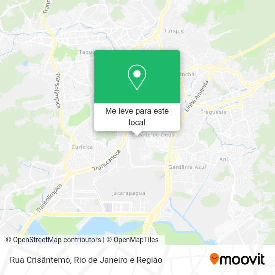 Rua Crisântemo mapa