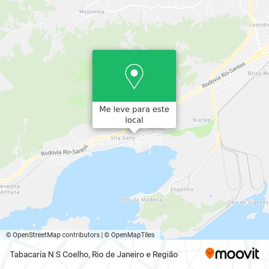 Tabacaria N S Coelho mapa