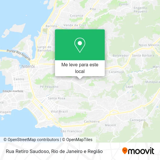 Rua Retiro Saudoso mapa