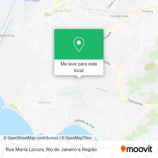 Rua Maria Loroza mapa