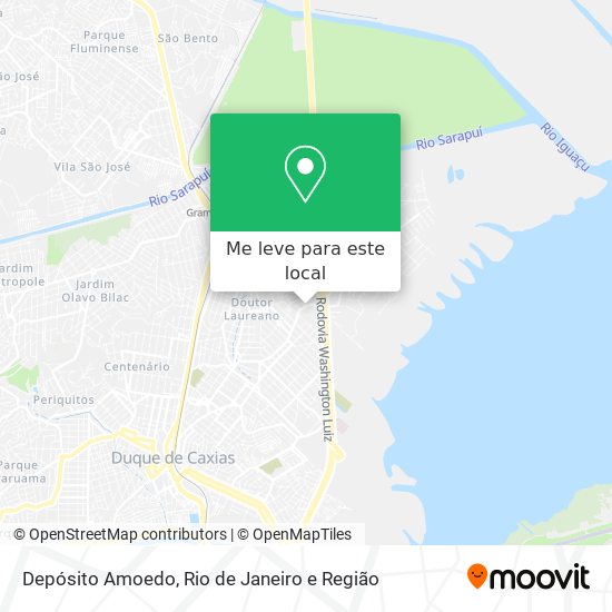 Depósito Amoedo mapa