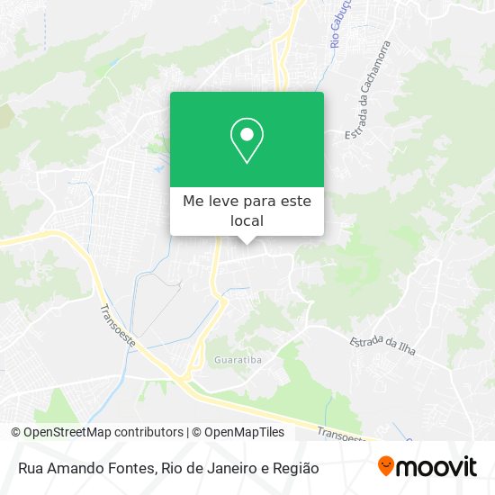 Rua Amando Fontes mapa