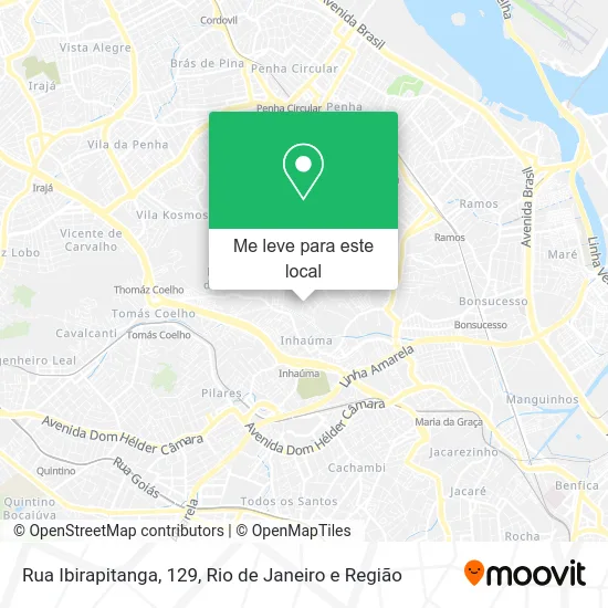Rua Ibirapitanga, 129 mapa
