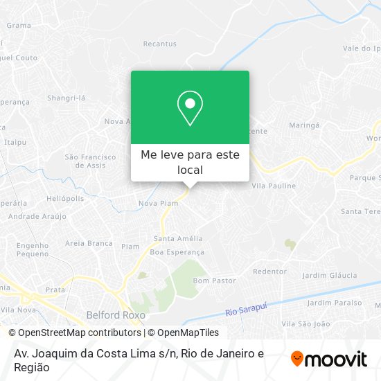 Av. Joaquim da Costa Lima s/n mapa