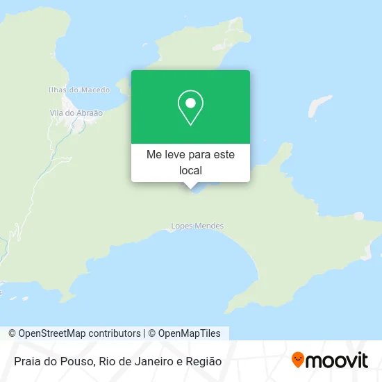 Praia do Pouso mapa