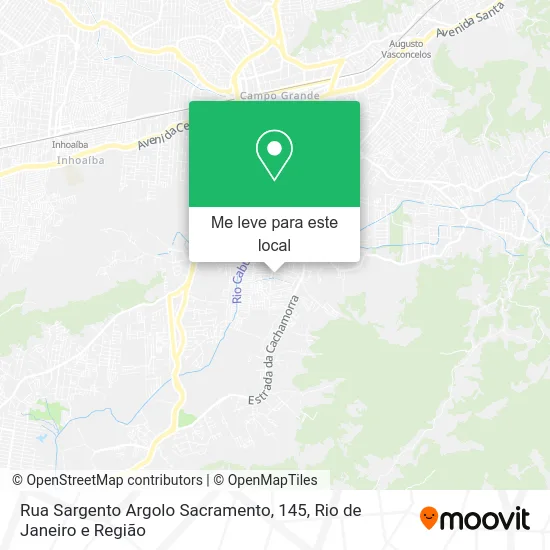 Rua Sargento Argolo Sacramento, 145 mapa