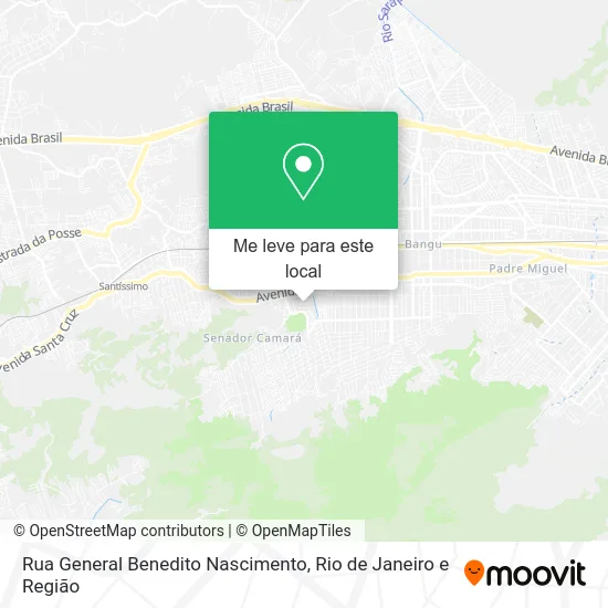 Rua General Benedito Nascimento mapa