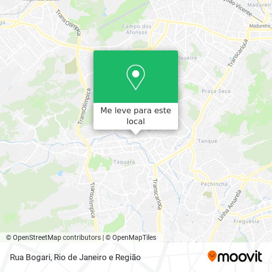 Rua Bogari mapa