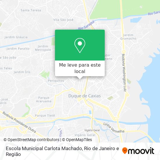 Escola Municipal Carlota Machado mapa