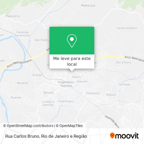 Rua Carlos Bruno mapa