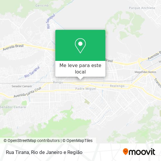 Rua Tirana mapa
