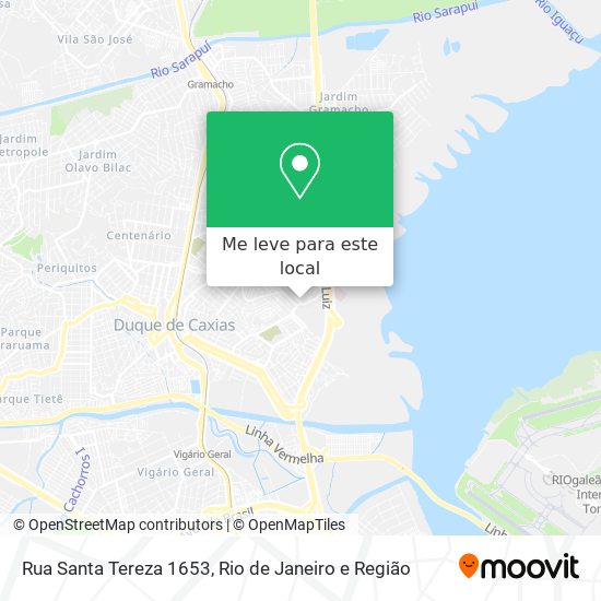 Rua Santa Tereza 1653 mapa