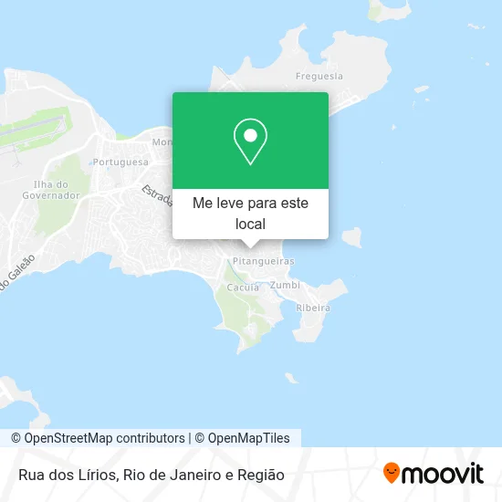 Rua dos Lírios mapa