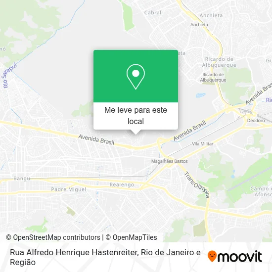 Rua Alfredo Henrique Hastenreiter mapa