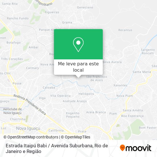 Estrada Itaipú Babi / Avenida Suburbana mapa