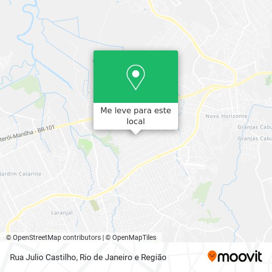 Rua Julio Castilho mapa