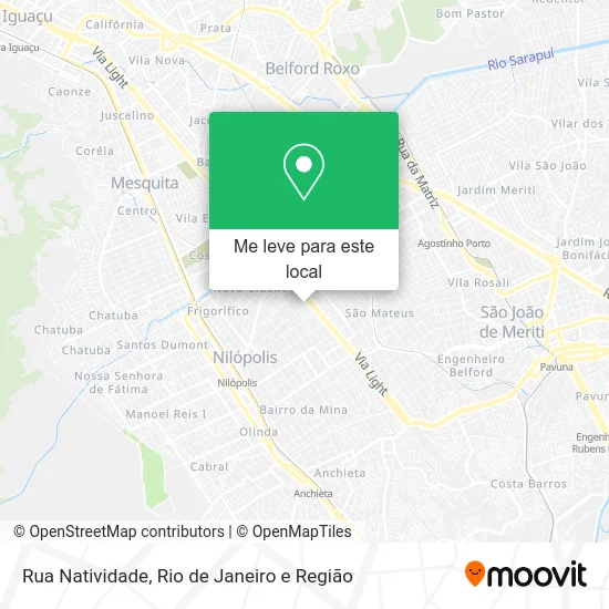 Rua Natividade mapa