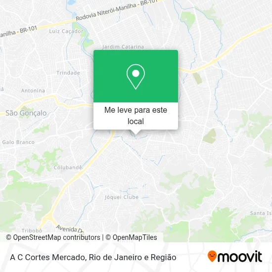 A C Cortes Mercado mapa