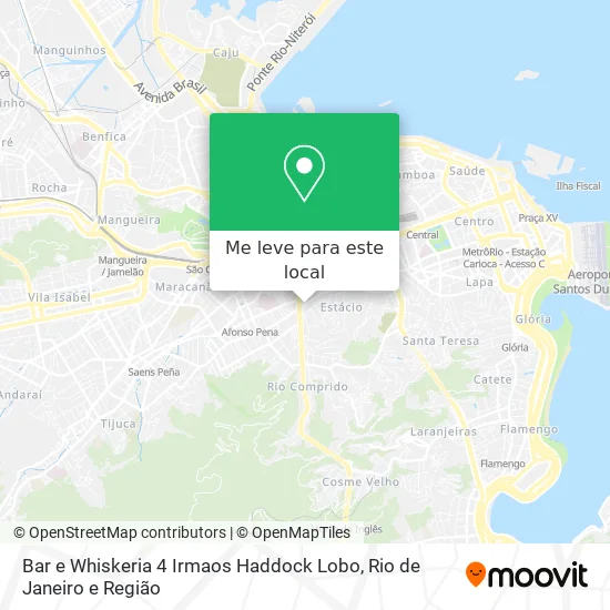Bar e Whiskeria 4 Irmaos Haddock Lobo mapa