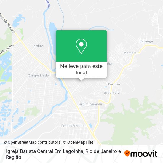 Igreja Batista Central Em Lagoinha mapa