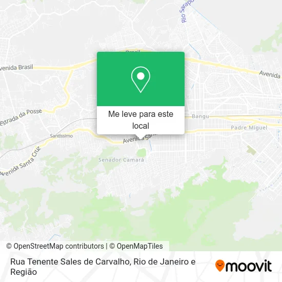 Rua Tenente Sales de Carvalho mapa