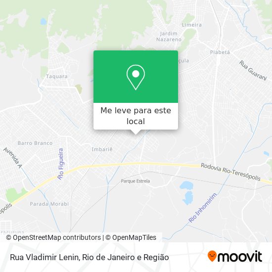 Rua Vladimir Lenin mapa