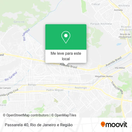 Passarela 40 mapa