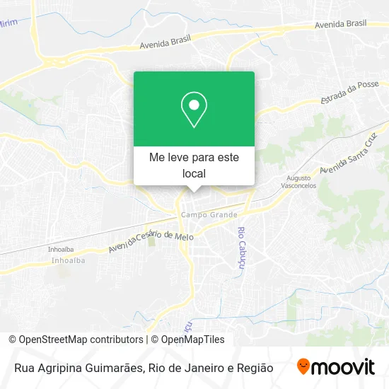 Rua Agripina Guimarães mapa