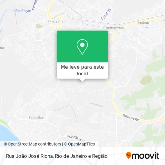 Rua João José Richa mapa